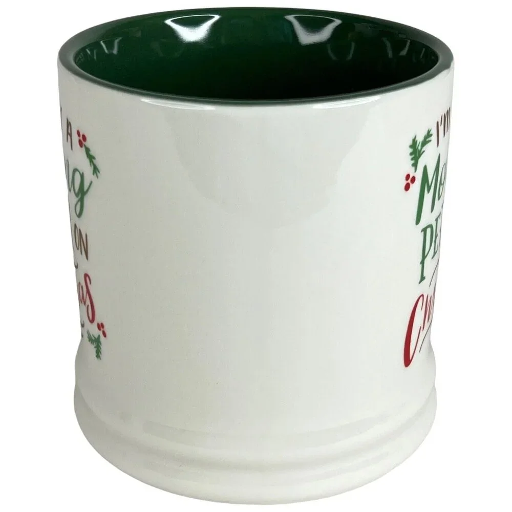 Threshold Im Only A Morning Person On Christmas Mug White Green Cup Target Home - Picture 3 of 7